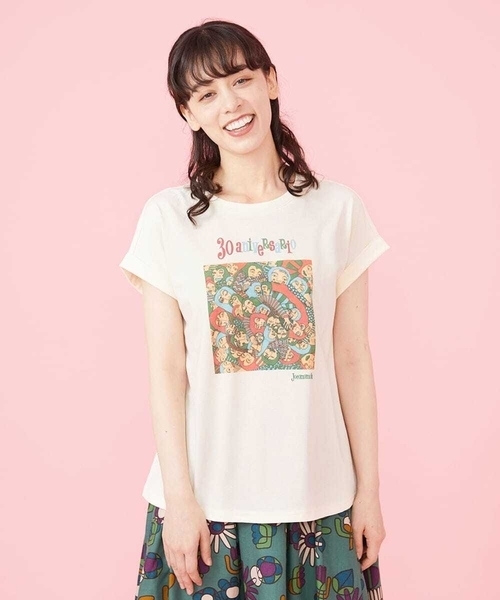 tシャツ Aniversario アーカイブプリントTシャツ レディース