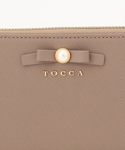 TOCCA リボン スタッズ 長財布 トッカ りぼん レザー ウォレット TINY RIBBON LONGWALLET 長財布 / TOCCA | ファッション通販