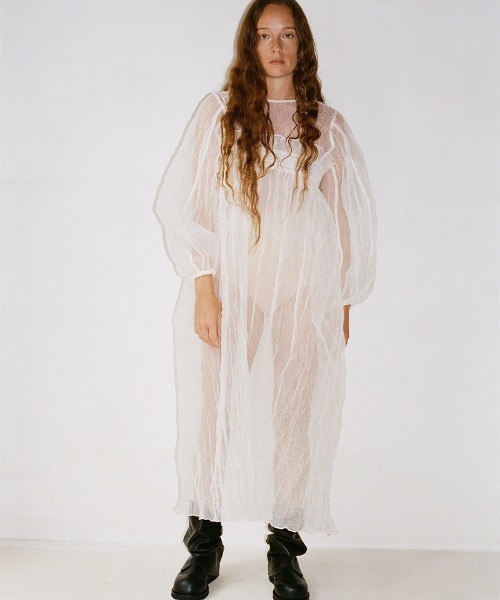 ワンピース LEINWANDE Recycle Organdy Pleats Dress leinwande ワンピース Recycle Organdy Pleats Dress : ZOZOTOWN