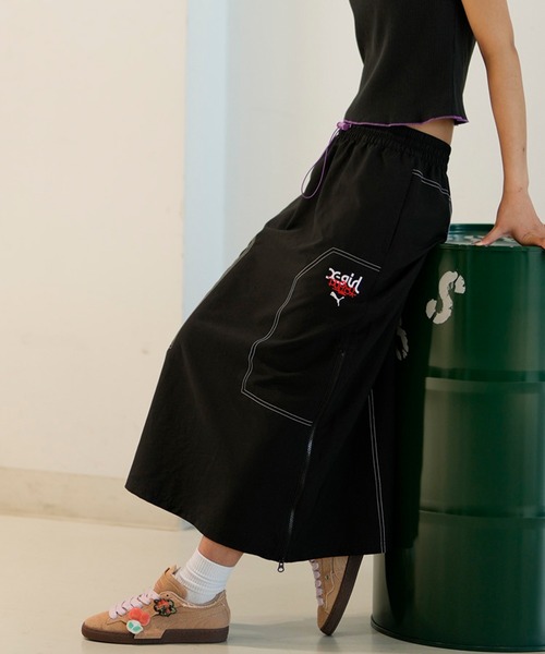 X-girl×PUMA スカート PUMA プーマ × X-GIRL エックスガール コラボ ウィメンズ