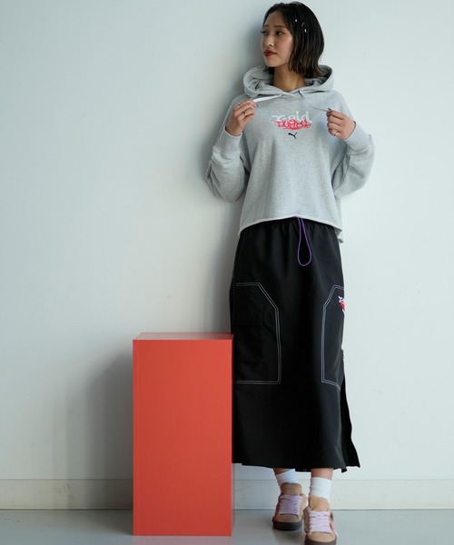 X-girl×PUMA スカート PUMA プーマ × X-GIRL エックスガール コラボ ウィメンズ