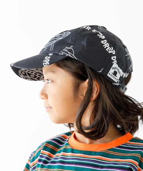 Naptime CAP キャップ 帽子 総柄 MAKE YOUR DAY キャップ 帽子 ロゴと総柄キャップ キッズ 子供