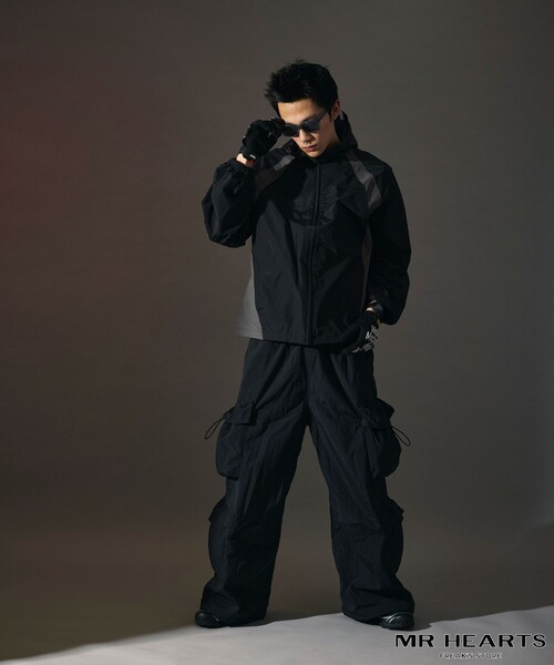 ②アナザージャケット FREAK'S STORE ナイロンジャケット 限定展開 MR HEARTS/ミスター