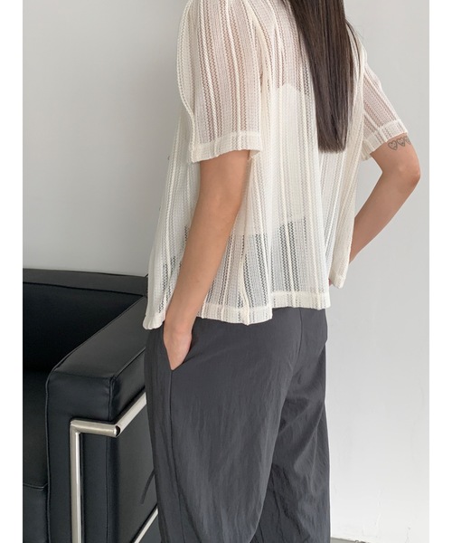 Didot.showroom ジャケット ノーカラージャケット ストライプ