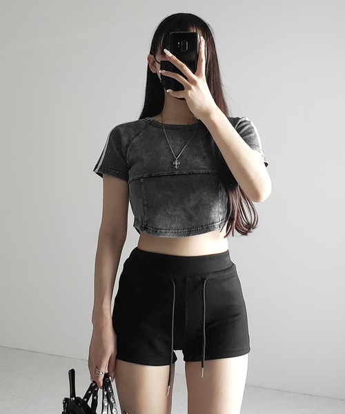 me+em select（ミームセレクト） tシャツ 半袖 サイドライン