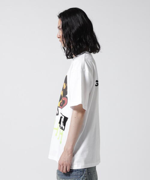 b*4様 ゴジラ Tシャツ guernika ゴジラ collaboration with guernika】 Paint T shirt / Godzilla