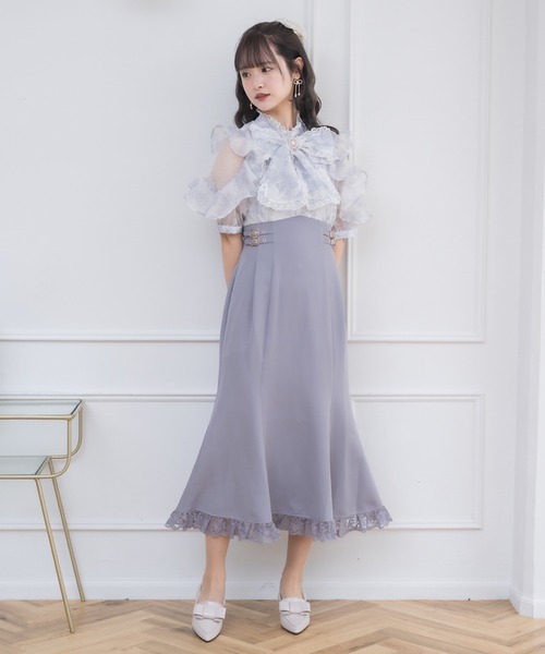 クチュールバイロジータ ワンピース 「新色ブルー登場」花柄