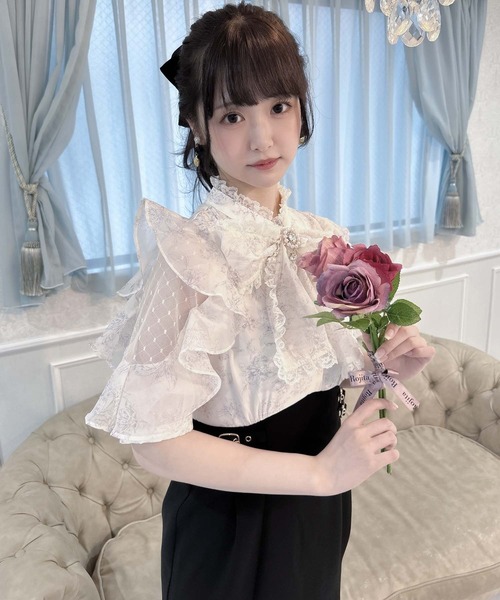ワンピース 花柄ドッキングロングワンピース レディース : 85142739 