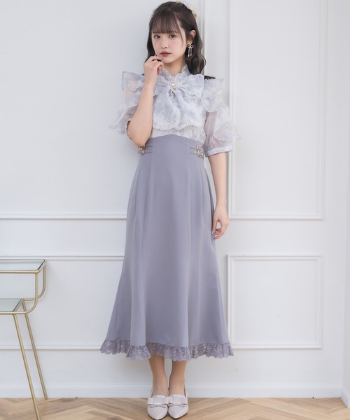 クチュールバイロジータ ワンピース 「新色ブルー登場」花柄