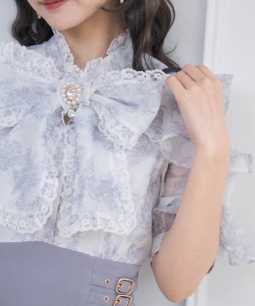 クチュールバイロジータ ワンピース 「新色ブルー登場」花柄