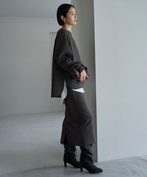UNFILO｜BEAUTY FORM JERSEY バックZIPプルオーバー | Rakuten