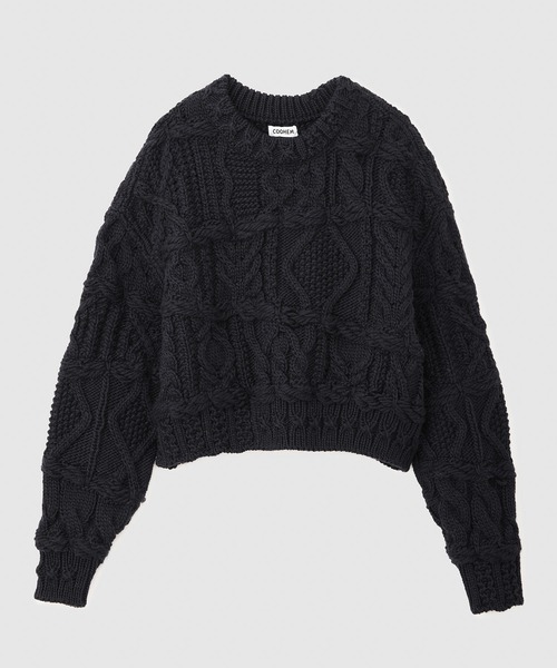 COOHEM ユニセックス　アランセーター ROPE' ニット セーター 「WEB限定カラー」「COOHEM」CRAZY ARAN