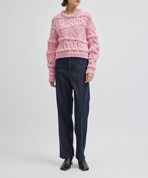 ROPE' ニット セーター 「WEB限定カラー」「COOHEM」CRAZY ARAN