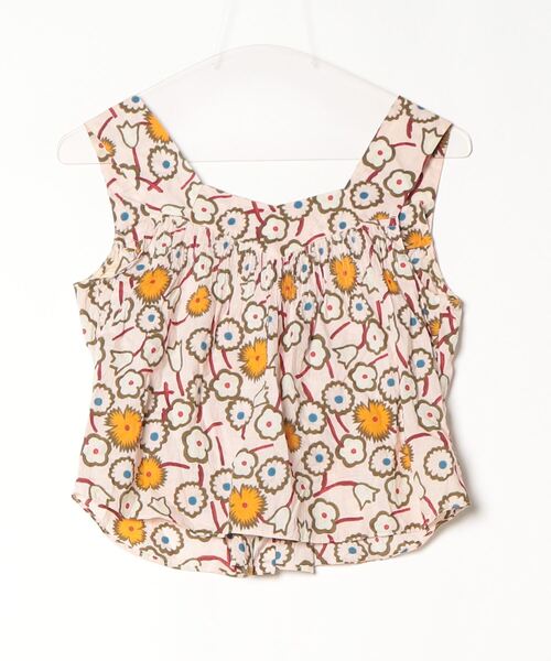 MARNI 「MARNI」 花柄ノースリーブブラウス 38 ベージュ