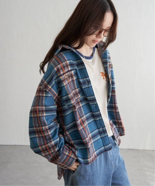ブラウス シャツ モールチェックＣＰＯシャツ レディース LBC ブラウス シャツ モールチェックCPOシャツ レディース