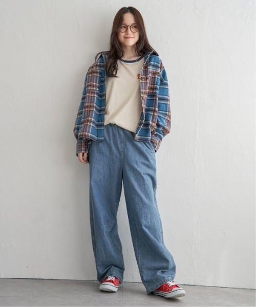 ブラウス シャツ モールチェックＣＰＯシャツ レディース LBC ブラウス シャツ モールチェックCPOシャツ レディース
