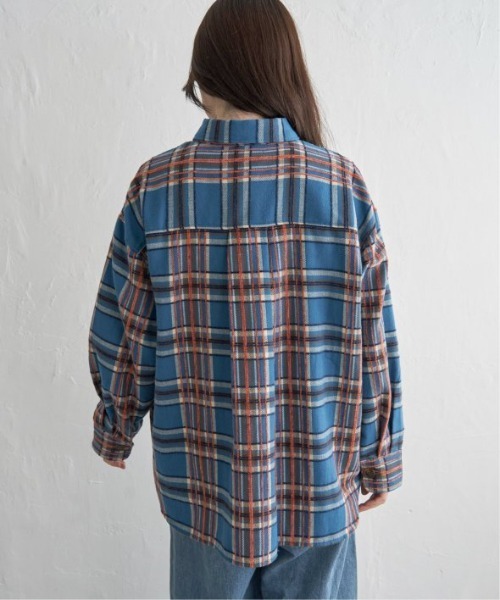 LBC ブラウス シャツ モールチェックCPOシャツ レディース