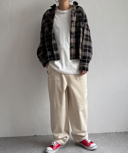 ブラウス シャツ モールチェックＣＰＯシャツ レディース LBC ブラウス シャツ モールチェックCPOシャツ レディース
