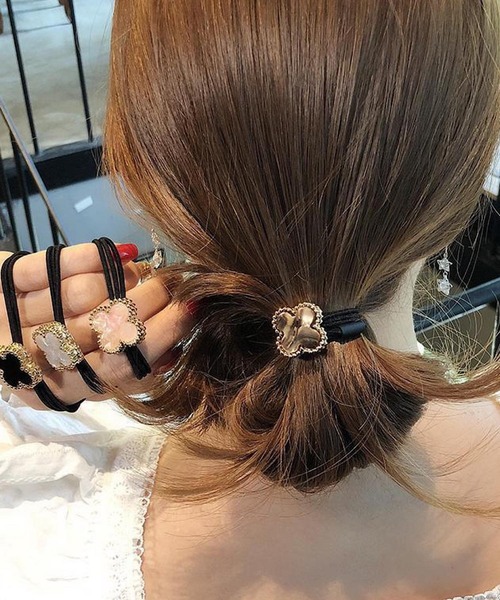 TONE SELECT GOODS ヘアゴム pur chouchou/マーブル フラワー ヘアゴム