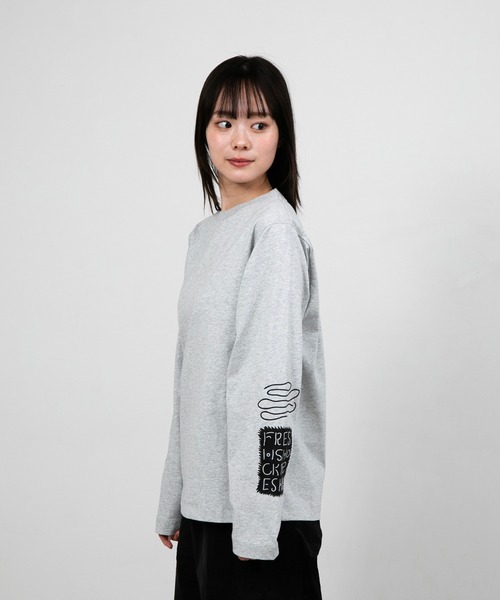 tシャツ ”FRUIT” norahi 天竺ロンT レディース メンズ