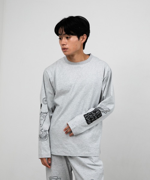 tシャツ ”FRUIT” norahi 天竺ロンT レディース メンズ