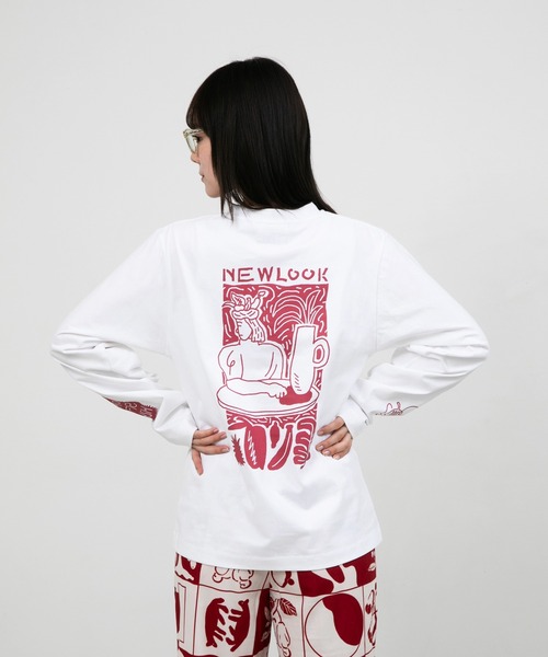 tシャツ ”FRUIT” norahi 天竺ロンT レディース メンズ