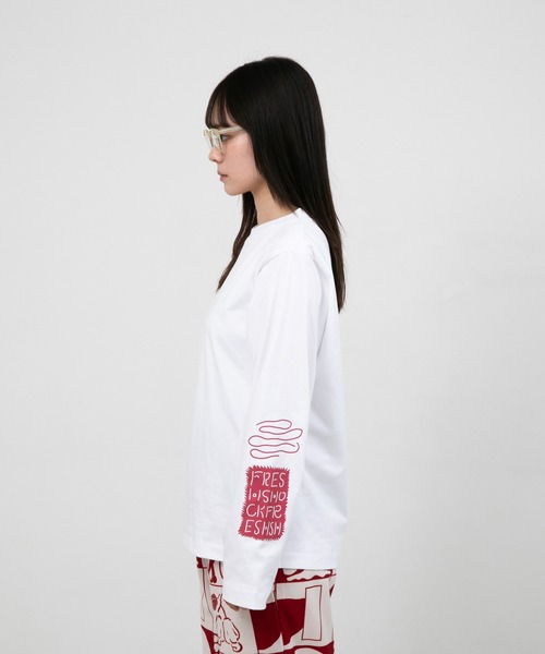 tシャツ ”FRUIT” norahi 天竺ロンT レディース メンズ