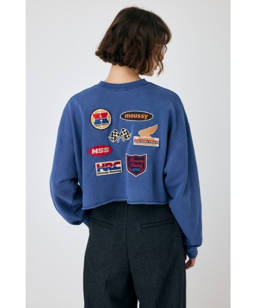 moussy HONDA コラボトレーナー MOUSSY トレーナー スウェット HONDA CROPPED プルオーバー