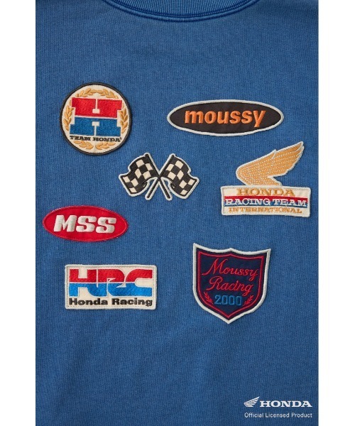 MOUSSY トレーナー スウェット HONDA CROPPED プルオーバー