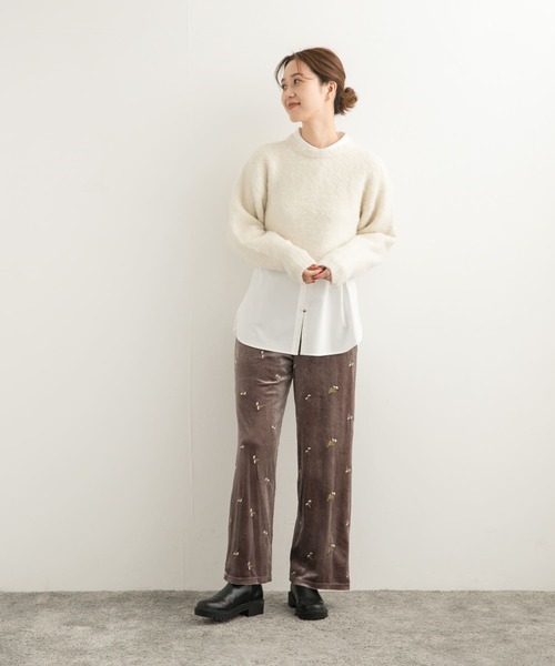 URBAN RESEARCH DOORS ニット セーター ショート丈シャギー
