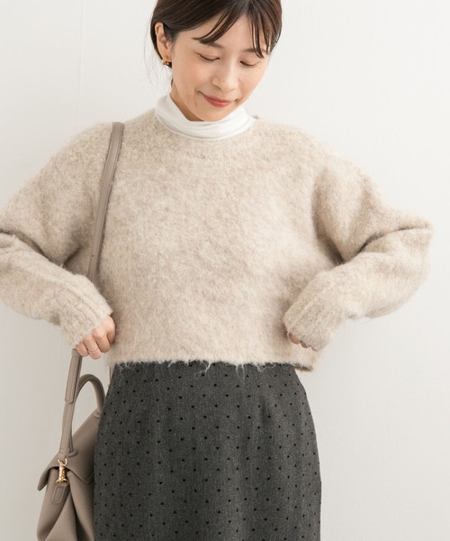 URBAN RESEARCH DOORS ニット セーター ショート丈シャギー