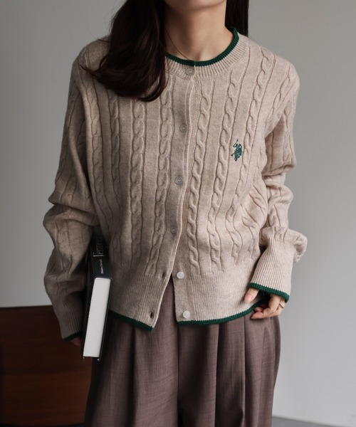 U.S. POLO ASSN.（ユーエスポロアッスン） カーディガン ap retro別注