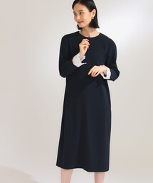 Demi-Luxe BEAMS ダブルクロス ワンピース Demi-Luxe BEAMS（デミルクス ビームス）ダブルクロス レース