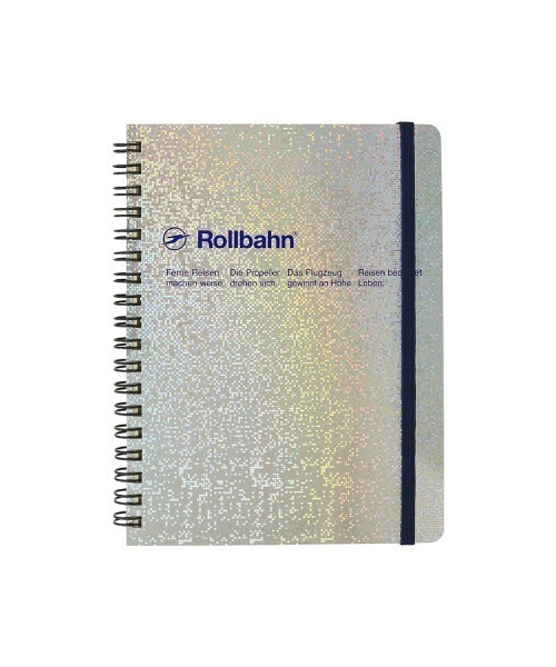 Rollbahn 手帳 ロルバーンポケット付メモ メタリックL レディース 