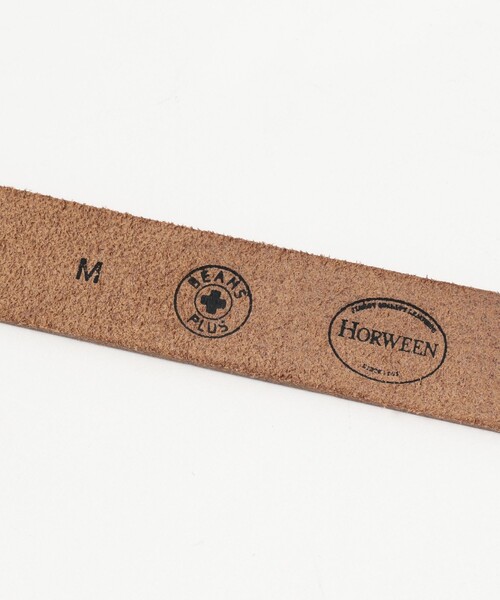 BEAMS+（ビームスプラス） ベルト Plate Belt Horween Leather メンズ