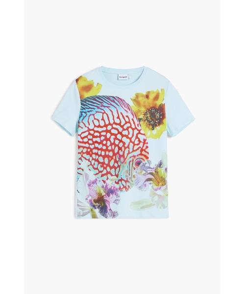 Desigual tシャツ NATURELACROIX アンダーシー フラワー Tシャツ