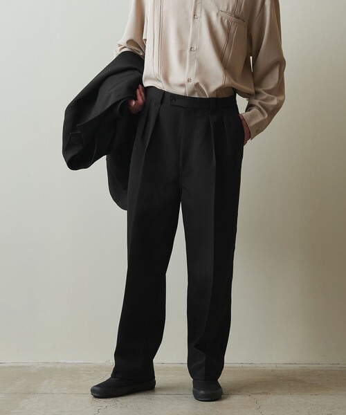 Steven Alan VENTILE ツープリーツ スラックスワイド