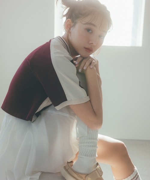 SNIDEL パンツ Sustainableシアーイレヘムスカショーパン