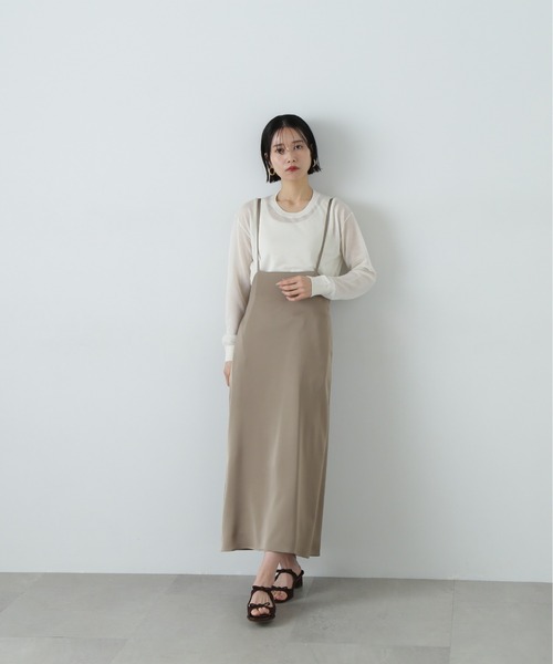 N.Natural Beauty Basic ニット セーター シアープルオーバー
