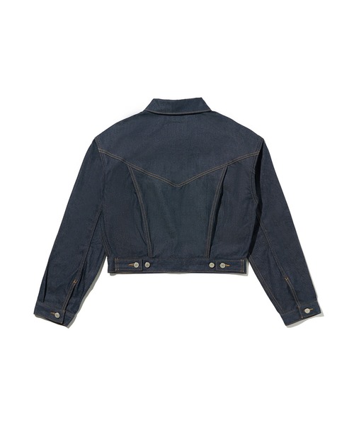 Levi's ダークブルー インディゴ デニムジャケット ショート丈 Levi's デニムジャケット gジャン Levi's/リーバイス TYPE I