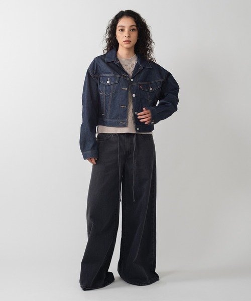 Levi's ダークデニム デニムジャケット Levi's デニムジャケット gジャン Levi's/リーバイス SHRUNKEN
