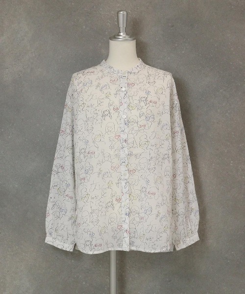 STUDIO PICONE（スタジオピッコーネ） ブラウス シャツ 総柄シアー