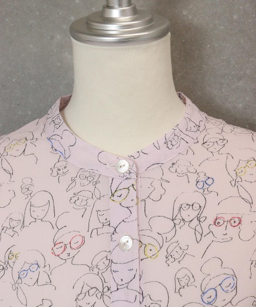 STUDIO PICONE（スタジオピッコーネ） ブラウス シャツ 総柄シアー