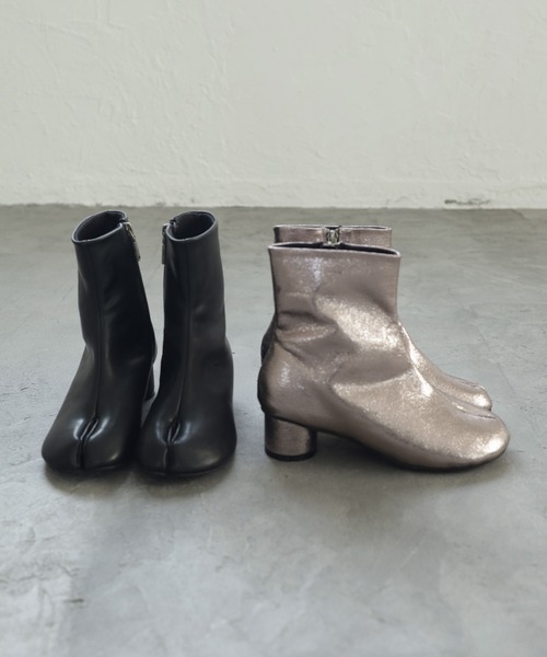「SESTO」 ショートブーツ S シルバー レディース_画像2