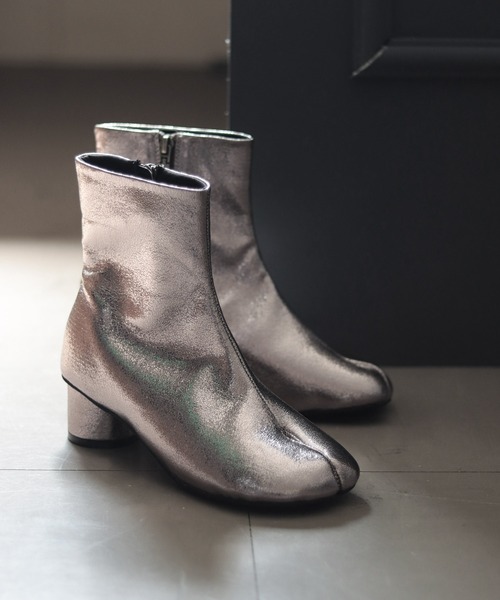 「SESTO」 ショートブーツ S シルバー レディース_画像9