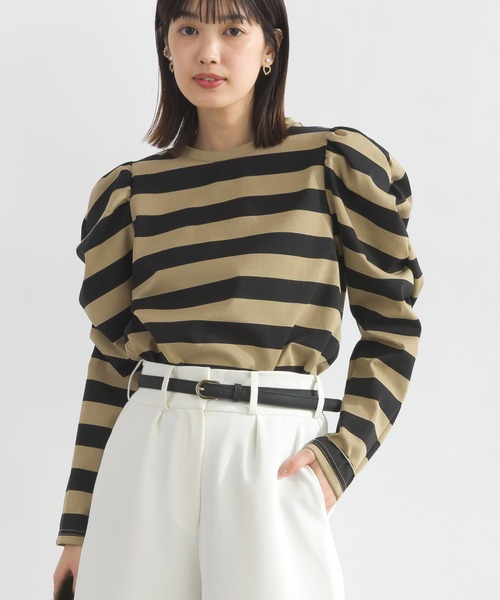PICCIN（ピッチン） tシャツ 袖ギャザーカットソー レディース