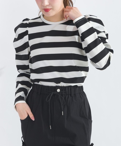 PICCIN（ピッチン） tシャツ 袖ギャザーカットソー レディース