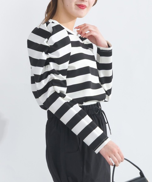 PICCIN（ピッチン） tシャツ 袖ギャザーカットソー レディース