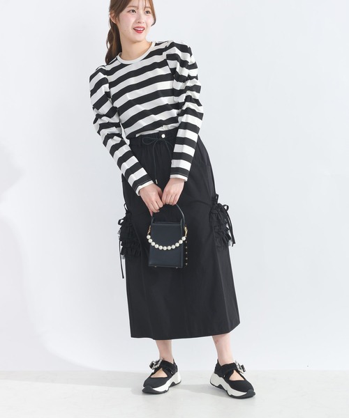 PICCIN（ピッチン） tシャツ 袖ギャザーカットソー レディース