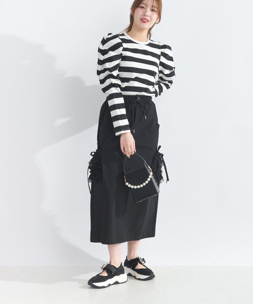 PICCIN（ピッチン） tシャツ 袖ギャザーカットソー レディース